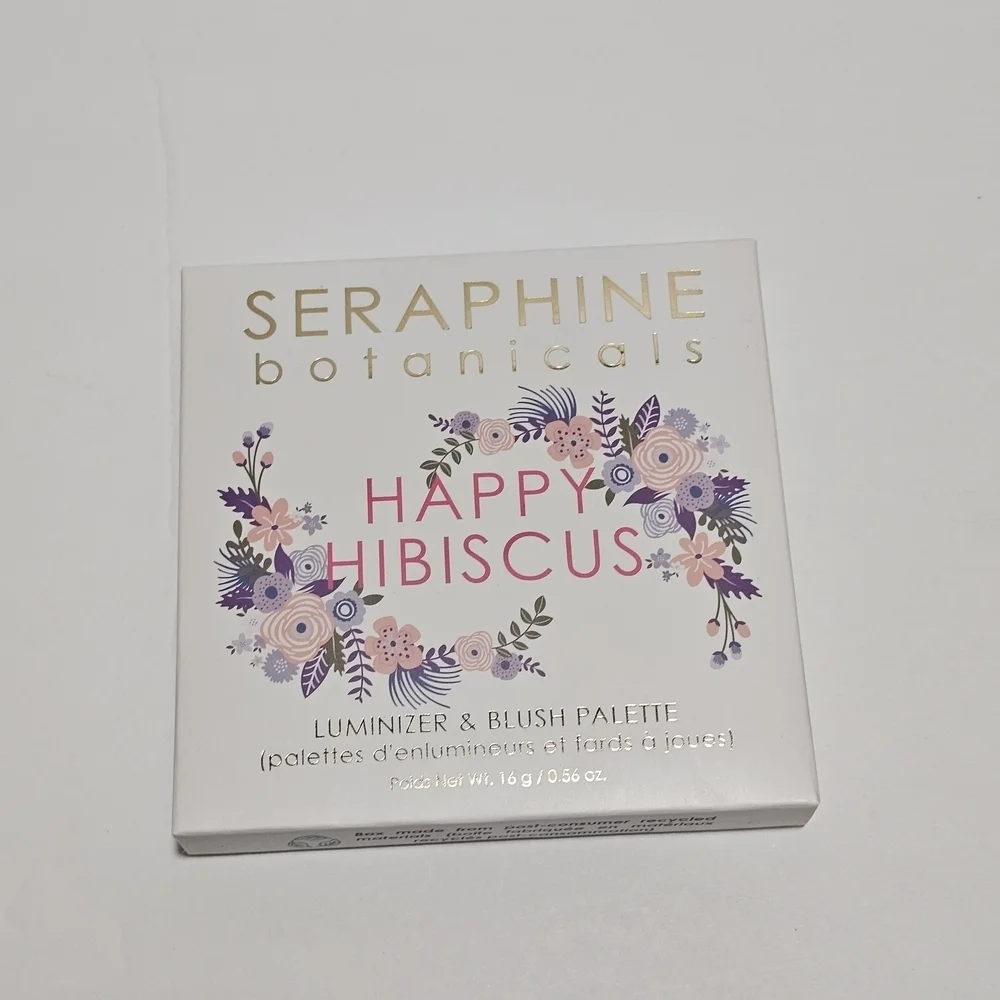 NEW Seraphine Botanicals Happy Hibiscus Luminizer & Blush Palette